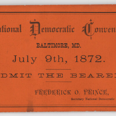 1872 National Democratic Convention ticket