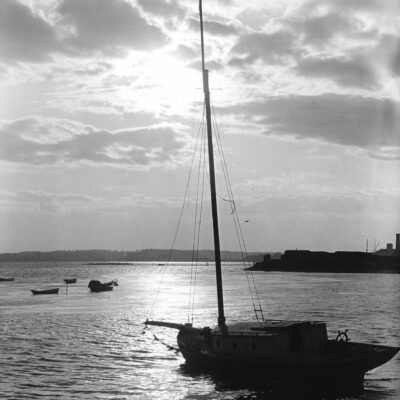 sunset over Ft. McHenry in 1906