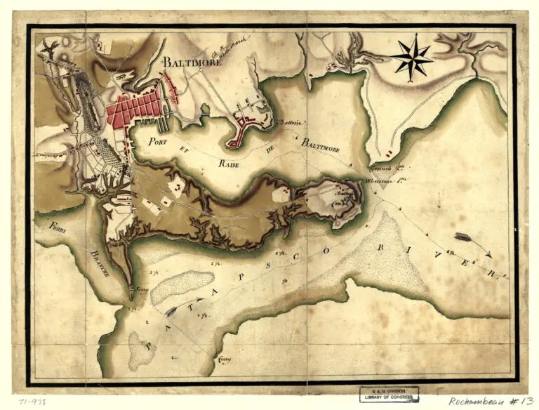 1781 map of Baltimore