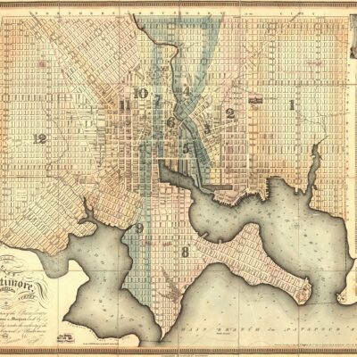 1822 map of Baltimore