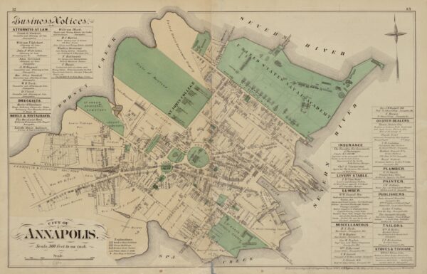 1877 map of Annapolis
