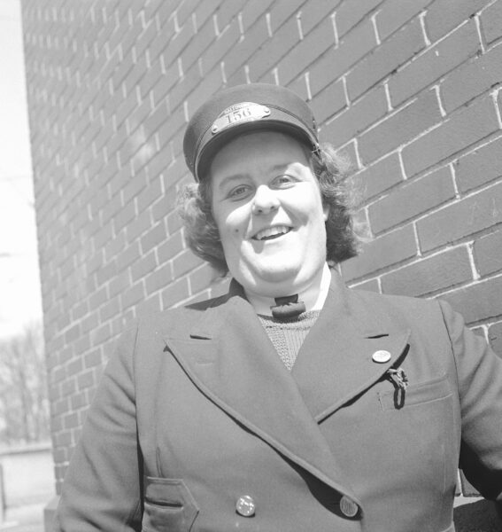 woman trolley driver - 1943