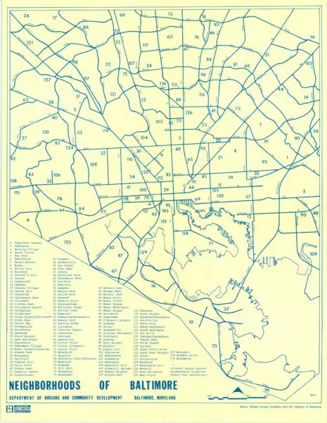 Baltimore map from 1978