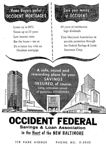 Occident Federal advertisement - 1964