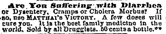 Baltimore Sun ad - 1869