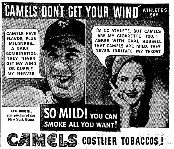 Camels advertisement