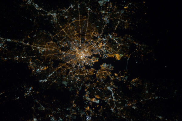 Baltimore, Maryland at Night (NASA, International Space Station, 10/16/12)