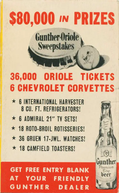 1954 Orioles schedule