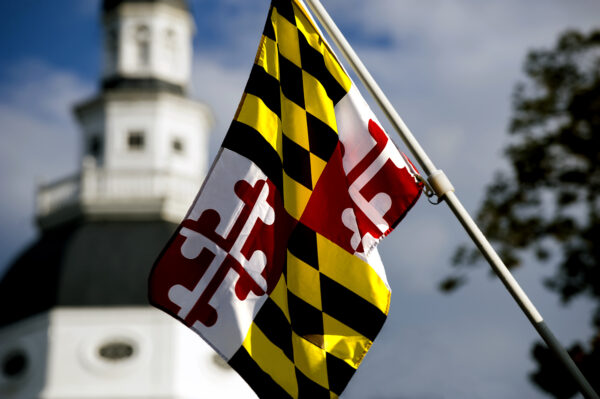 The flag of Maryland