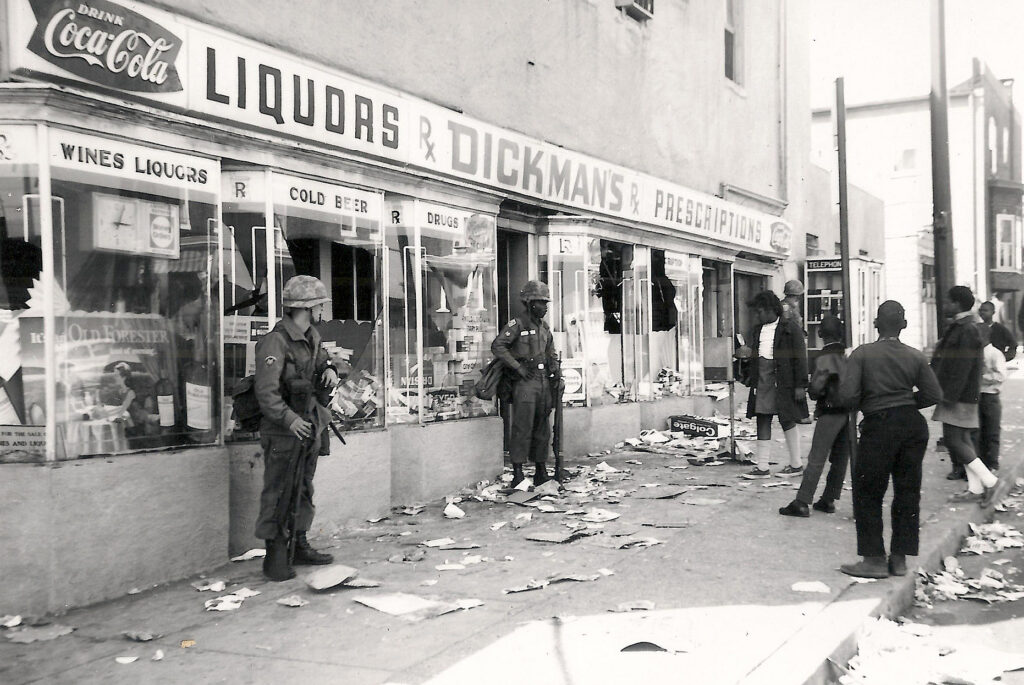 Baltimore Riot 1968 Bentalou St. at Edmonson