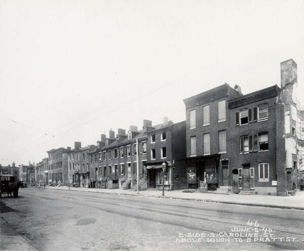 200 block of S. Caroline St. in 1940